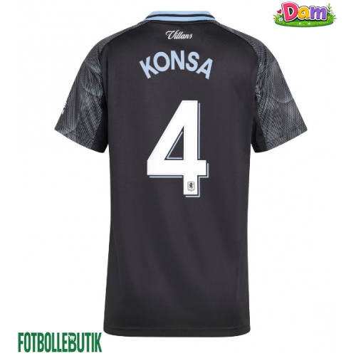 Aston Villa Ezri Konsa #4 Bortatröja Kvinnor 2025-26 Kortärmad